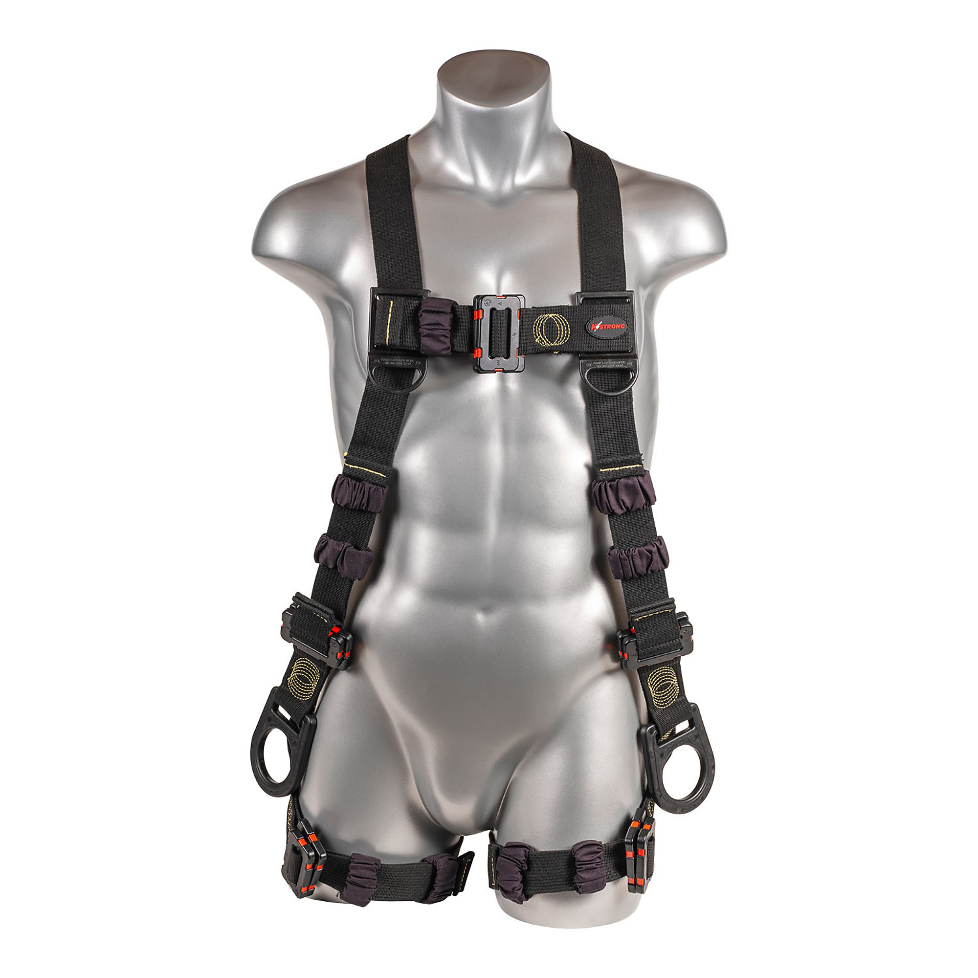 KStrong Kapture Element Arc Flash Rated 5-Point Full Body Harness — Dielectric Dorsal and Side D-Rings, Mating Buckle Legs and Chest, L-XL, Model# UFH10701P-L-XL